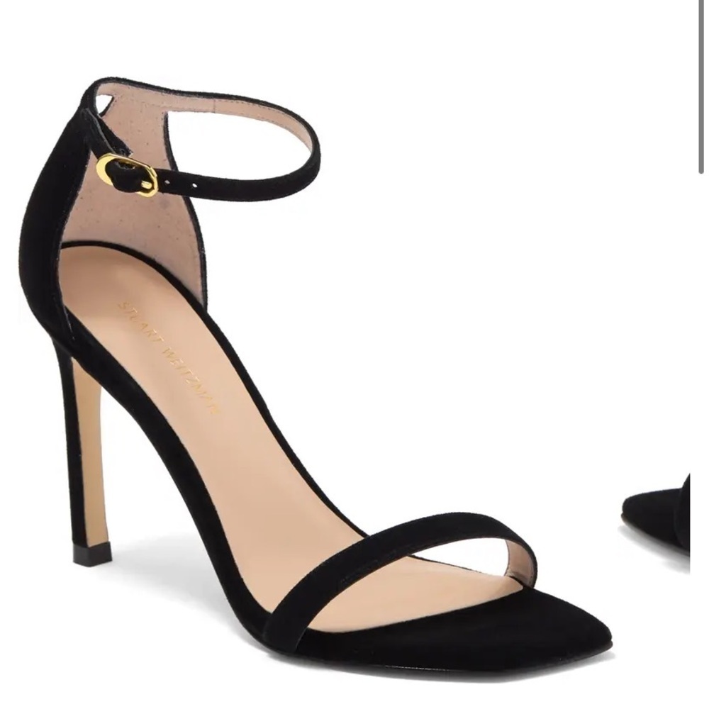 NWT STUART WEITZMAN AMELIA SUEDE SANDAL HEELS